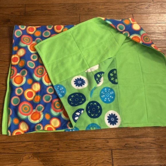56”39” reversible made with love fleece blanket - Picture 3 of 5